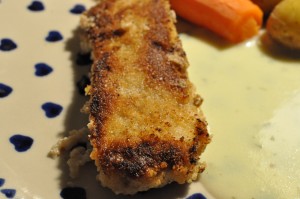 Skinkeschnitzler med ovnkartofler nem opskrift