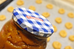 Småkager med abrikoskompot el. Nutella