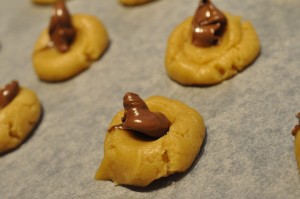 Småkager med abrikoskompot el. Nutella