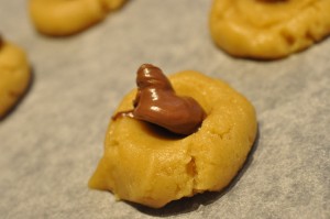 Småkager med abrikoskompot el. Nutella