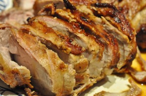 Helstegt mørbrad på pande - med bacon 