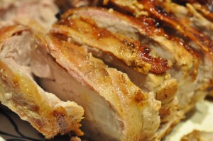 Helstegt mørbrad på pande - med bacon 