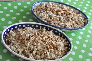 Jordbærcrumble - lækker crumble med jordbær