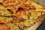 DSC_4145 • nogetiovnen.dk Kartoffelpizza med bacon, skinke og rugmel
