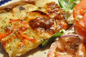 DSC_4153 • nogetiovnen.dk Kartoffelpizza med bacon og skinke - opskrift