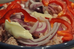 Hjemmelavet skinkesalat Skinkesalat opskrift hjemmelavet fuglekvidder