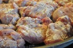 Svinemørbrad bøffer med løg, champignon & peberfrugt