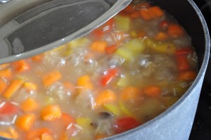 Risotto med svampe & grøntsager – opskrift
