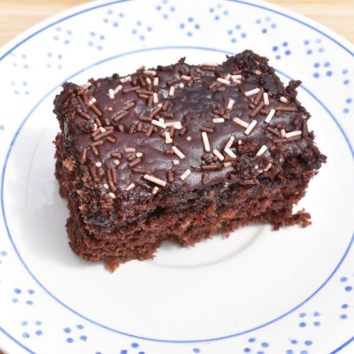 Klassens time kage - chokoladekage som stor bradepandekage