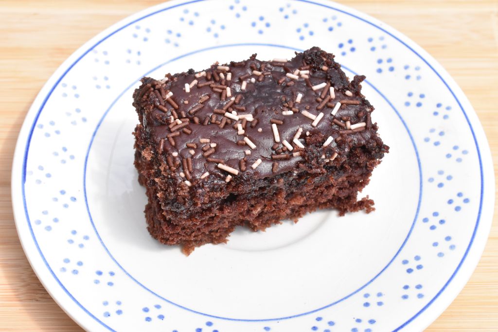 Klassens time kage - chokoladekage som stor bradepandekage