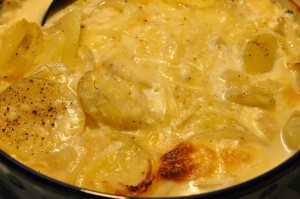 Flødekartofler - opskrift med fløde og ost