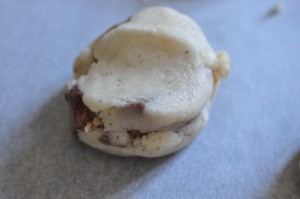 Cookies med agavesirup, nødder og Marsbar