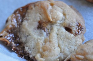 Cookies med agavesirup, nødder og Marsbar
