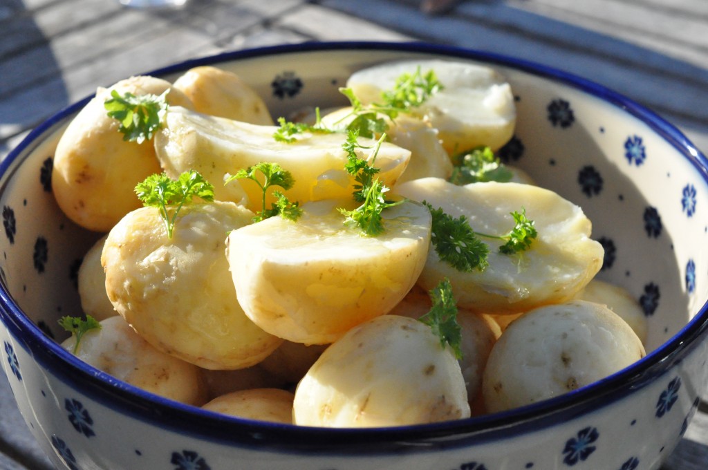 Nye danske kartofler med persille - kogetid