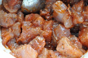 Grillspyd opskrift med svinekød og grøntsager