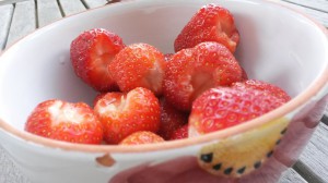 Hjemmelavet is med kondenseret mælk