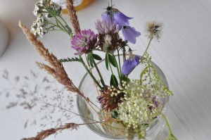 Norsk morgenbord - blomster, Bremykt og myseost