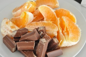 Mandariner og chokolade