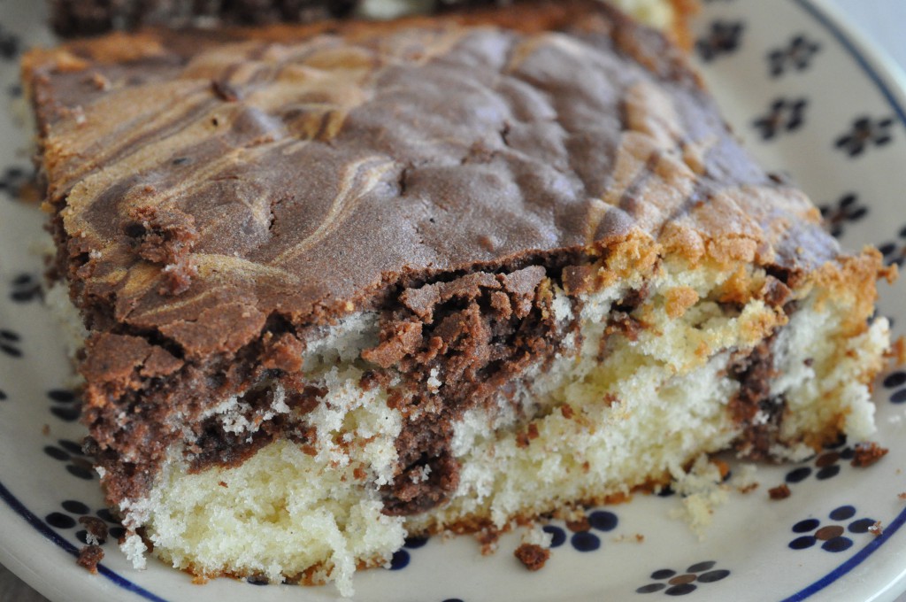 Marmorkage med chokolade - tigerkage