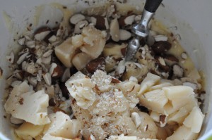 Cookies med marcipan og mandler - opskrift