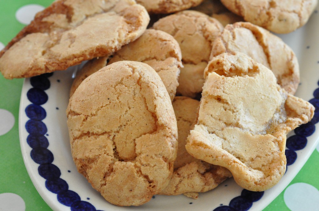 sprøde cookies med mandler og marcipan