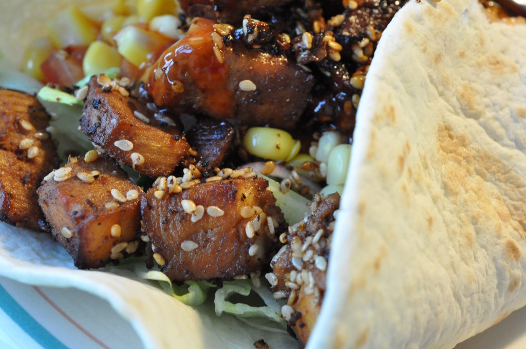 Tortillas med kylling og salat - nem opskrift