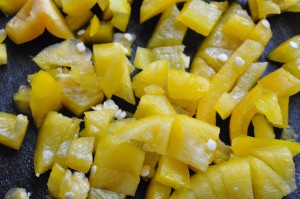 Peberfrugt i tern steges med