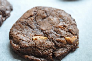Brownie cookies med kakao & Nutella - opskrift