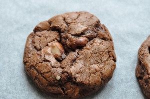Brownie cookies med kakao & Nutella - opskrift