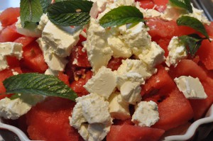 Fetasalat med mynte og feta