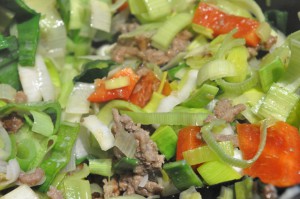 Kødsovs med grøntsager til pasta ell. lasagne