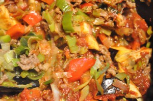 Kødsovs med grøntsager til pasta ell. lasagne