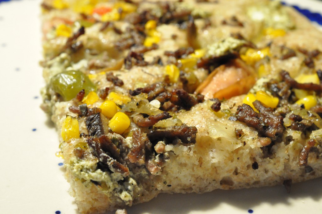 Pizza i bradepande med oksekød nem opskrift