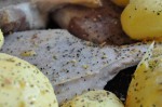 Sprødstegt andelår og hasselbackkartofler