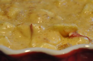 Æblekage med marcipan, makroner og appelsin - saftig