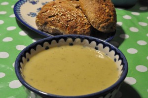 Kartoffel porre suppe.
