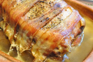 Nakkesteg med bacon i stegeso