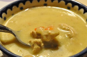 DSC_0341 • nogetiovnen.dk Suppe med svinekød, karry og grøntsager - opskrift