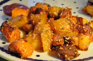 Pølsemix - opskrift med gulerødder og sesam