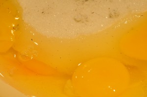 Banankage i bradepande med havregryn