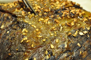 Culottesteg langtidsstegt med tilbehør & sovs