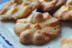 Vaniljestjerner - vaniljekranse med marcipan