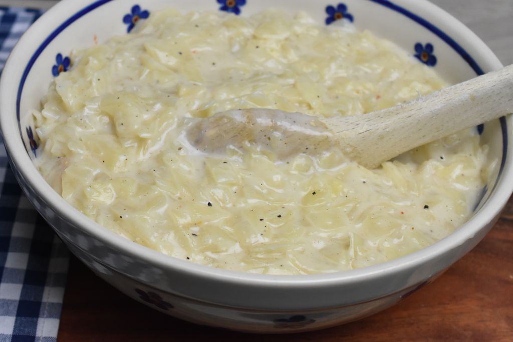 DSC_1756 • nogetiovnen.dk Stuvet hvidkål med fløde - nem opskrift