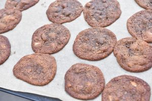 Luksus marcipan cookies med chokolade og nutella
