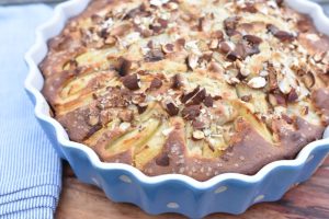 Pærekage med marcipan og nougat - svampet