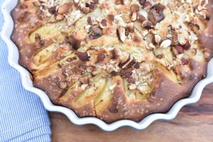 Pærekage med marcipan og nougat - svampet