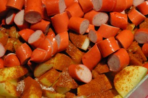 Hjemmelavet pølsemix i ovn - nem opskrift