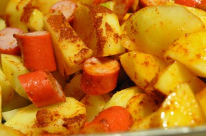 Hjemmelavet pølsemix i ovn - nem opskrift