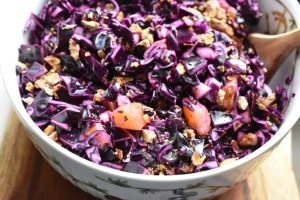 Julesalat - rødkålssalat med mandarin