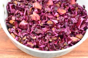 Julesalat - rødkålssalat med mandarin